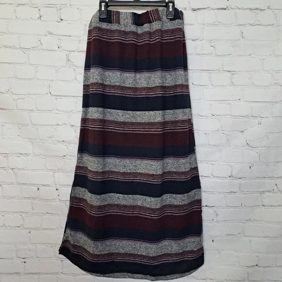 Naif NEW Striped Pull On Long Skirt Size Large - Picture 3 of 8